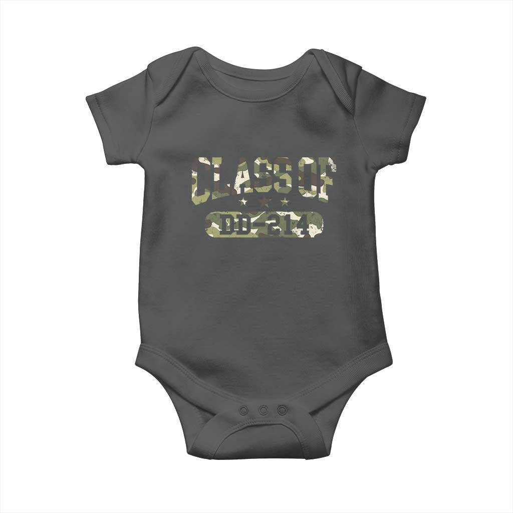 Funny Veteran Army Retirement Class Of DD-214 Baby Onesie TS09 Dark Heather Print Your Wear