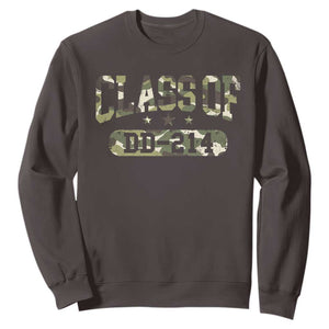 Funny Veteran Army Retirement Class Of DD-214 Sweatshirt TS09 Dark Chocolate Print Your Wear