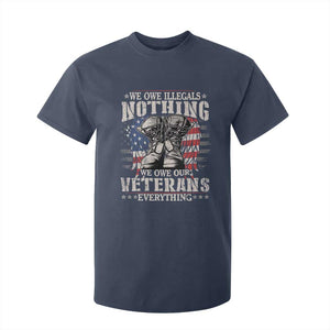 Veterans Day T Shirt For Kid We Owe Illegals Nothing Veterans Everything TS09 Navy Print Your Wear