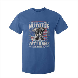 Veterans Day T Shirt For Kid We Owe Illegals Nothing Veterans Everything TS09 Royal Blue Print Your Wear