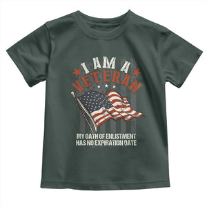 Veteran Pride Baby Shirt My Oath Has No Expiration TS09 Dark Forest Green Print Your Wear