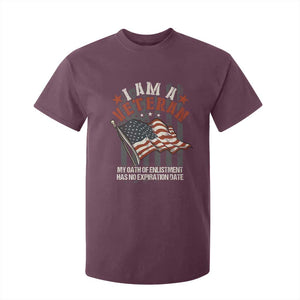 Veteran Pride T Shirt For Kid My Oath Has No Expiration TS09 Maroon Print Your Wear