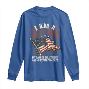 Veteran Pride Long Sleeve Shirt My Oath Has No Expiration TS09 Royal Blue Print Your Wear