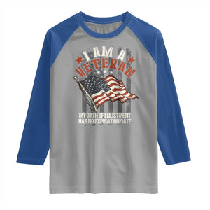 Veteran Pride Raglan Shirt My Oath Has No Expiration TS09 Sport Gray Royal Print Your Wear