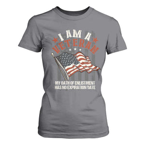 Veteran Pride T Shirt For Women My Oath Has No Expiration TS09 Charcoal Print Your Wear