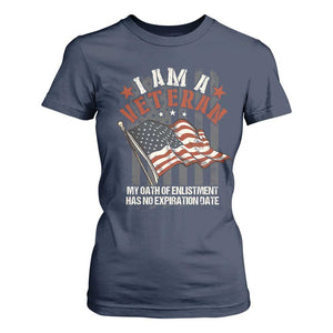 Veteran Pride T Shirt For Women My Oath Has No Expiration TS09 Navy Print Your Wear