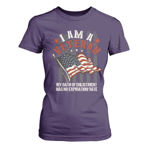 Veteran Pride T Shirt For Women My Oath Has No Expiration TS09 Purple Print Your Wear