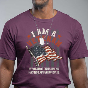 Veteran Pride T Shirt My Oath Has No Expiration TS09 Maroon Print Your Wear