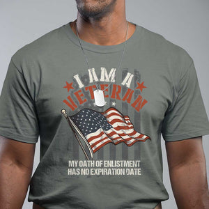 Veteran Pride T Shirt My Oath Has No Expiration TS09 Military Green Print Your Wear