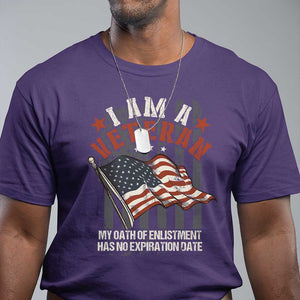 Veteran Pride T Shirt My Oath Has No Expiration TS09 Purple Print Your Wear