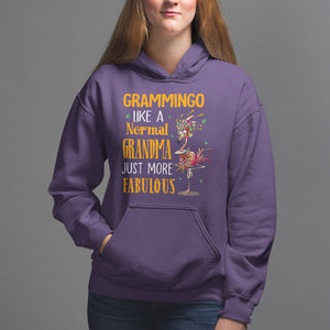 Grammingo Like A Normal Grandma Just More Fabulous Flamingo Hoodie TS09 Purple Printyourwear