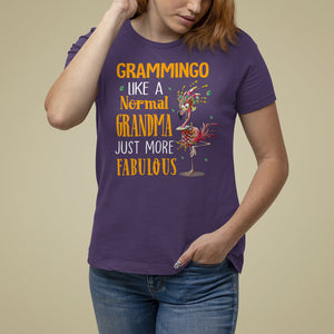 Grammingo Like A Normal Grandma Just More Fabulous Flamingo T Shirt For Women TS09 Purple Printyourwear