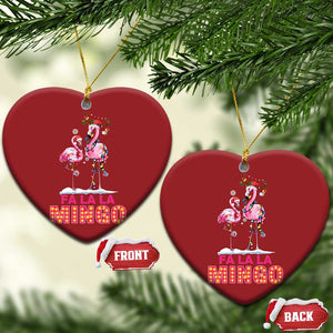 Fa La La Mingo Flamingo Hawaiian Xmas Christmas Ornament TS09 Heart Red Print Your Wear