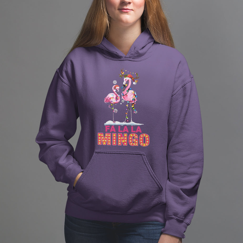 Fa La La Mingo Flamingo Hawaiian Retro Christmas Hoodie TS09 Printyourwear