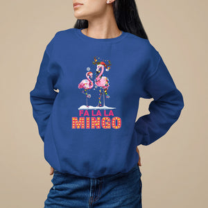 Fa La La Mingo Flamingo Hawaiian Retro Christmas Sweatshirt TS09 Printyourwear