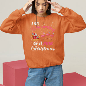 I Am Dreaming Of A Pink Christmas Santa Flamingo Sweatshirt TS09 Navy Printyourwear