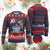 Funny Xmas Lunch Ladies Ugly Christmas Sweater Be Nice To The Lunch Lady Santa Is Watching TS09 Burgundy Print Your Wear