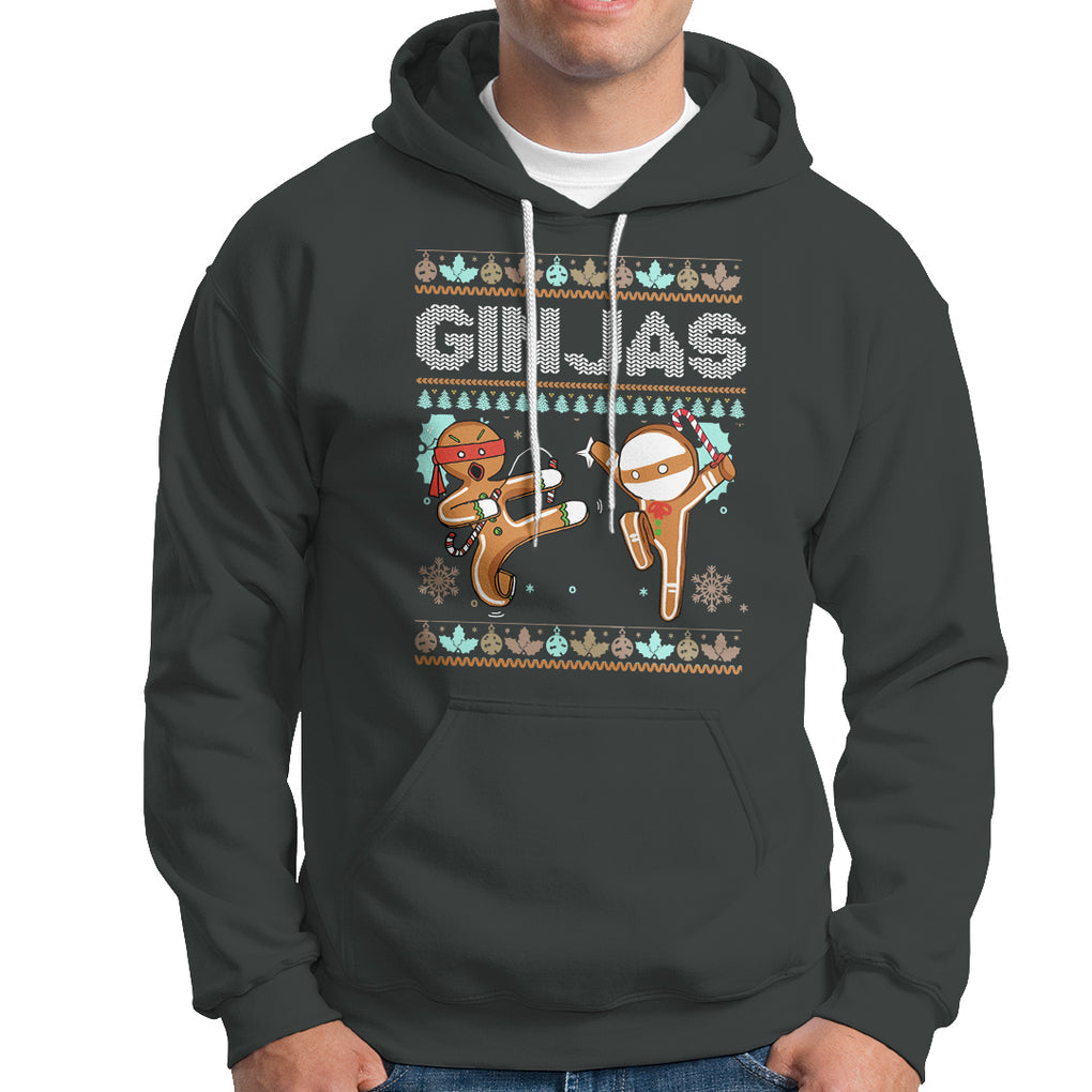 Ginjas Gingerbread Ninjas Funny Christmas Hoodie TS09 Printyourwear