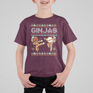 Ginjas Gingerbread Ninjas Funny Christmas T Shirt For Kid TS09 Printyourwear