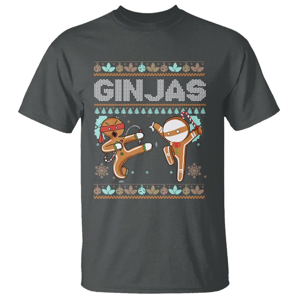 Ginjas Gingerbread Ninjas Funny Christmas T Shirt TS09 Printyourwear