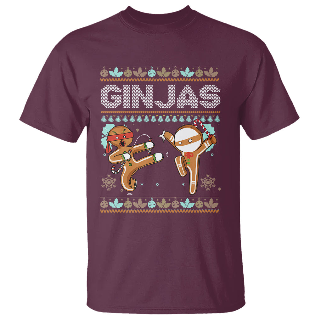 Ginjas Gingerbread Ninjas Funny Christmas T Shirt TS09 Printyourwear