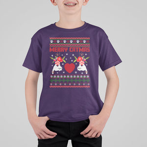 Merry Catmas Funny Cat Christmas T Shirt For Kid TS09 Purple Printyourwear