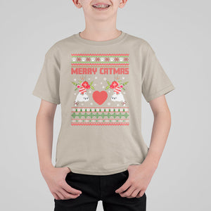 Merry Catmas Funny Cat Christmas T Shirt For Kid TS09 Sand Printyourwear