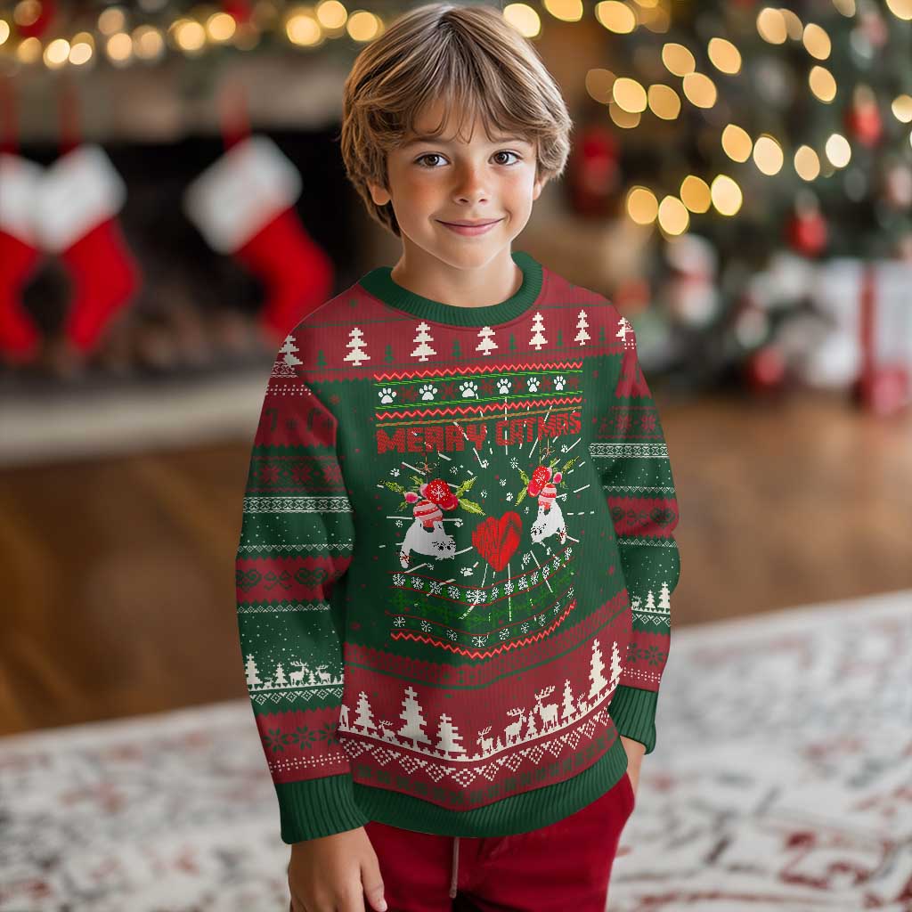 Funny Cat Christmas Merry Catmas Ugly Christmas Sweater TS09 Christmas Print Your Wear