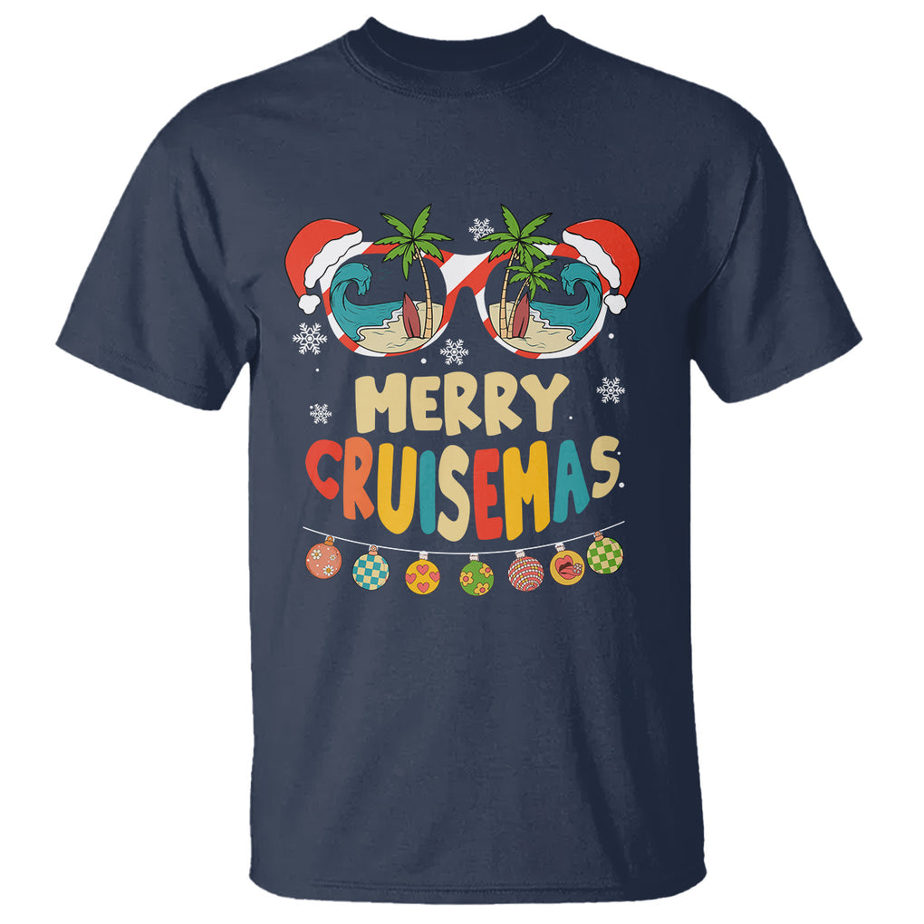 Merry Cruisemas Hawaiian Christmas Palm Tree Sunglass T Shirt TS09 Printyourwear
