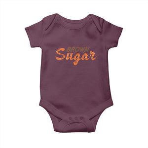 Melanin African Pride Baby Onesie Brown Sugar TS09 Maroon Print Your Wear