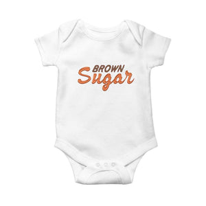 Melanin African Pride Baby Onesie Brown Sugar TS09 White Print Your Wear