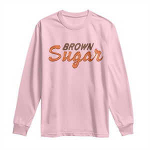 Melanin African Pride Long Sleeve Shirt Brown Sugar TS09 Light Pink Print Your Wear