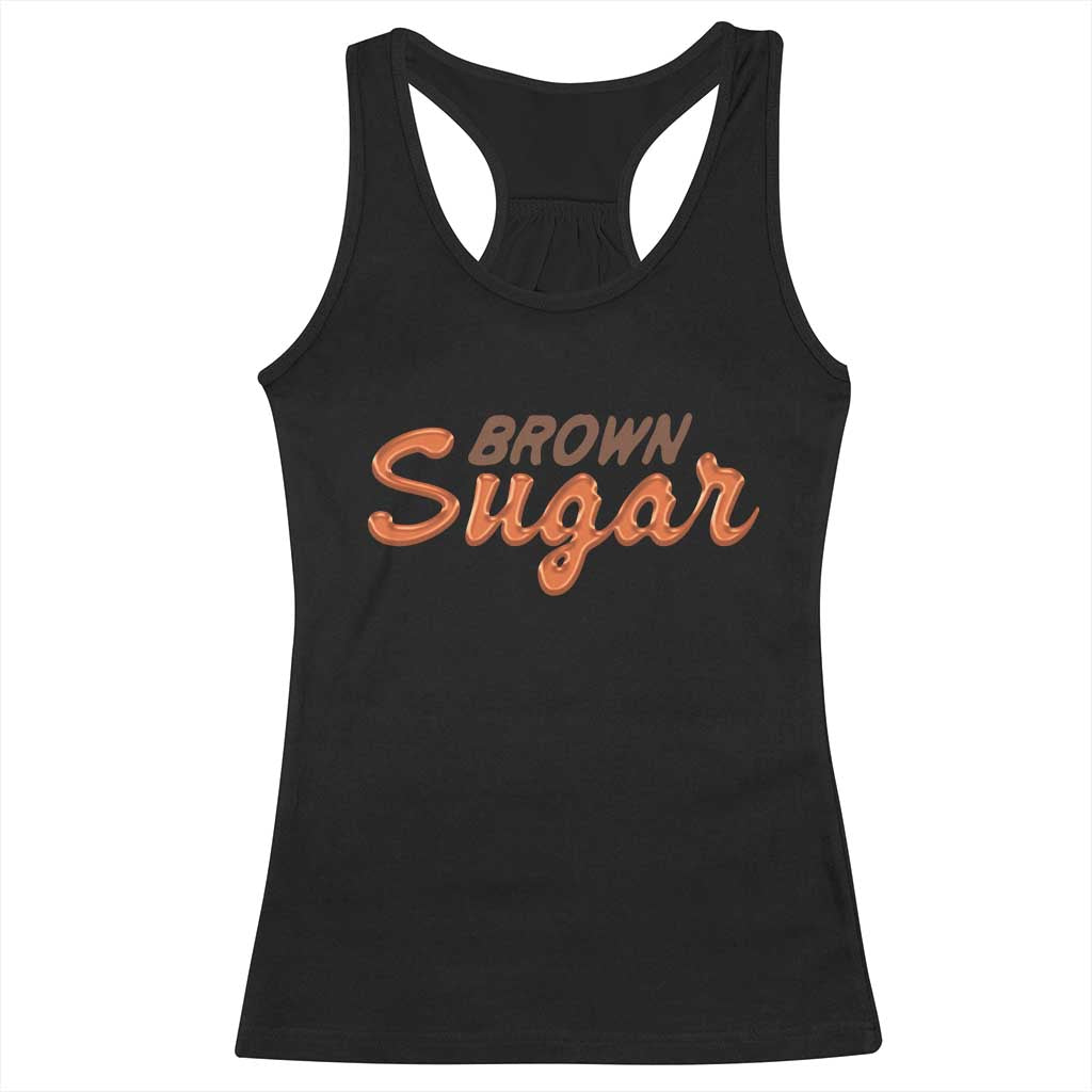 Melanin African Pride Racerback Tank Top Brown Sugar TS09 Black Print Your Wear