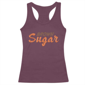 Melanin African Pride Racerback Tank Top Brown Sugar TS09 Maroon Print Your Wear