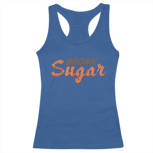 Melanin African Pride Racerback Tank Top Brown Sugar TS09 Royal Blue Print Your Wear