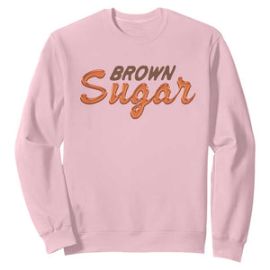 Melanin African Pride Sweatshirt Brown Sugar TS09 Light Pink Print Your Wear