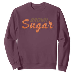 Melanin African Pride Sweatshirt Brown Sugar TS09 Maroon Print Your Wear