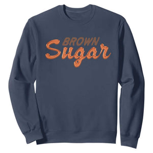 Melanin African Pride Sweatshirt Brown Sugar TS09 Navy Print Your Wear