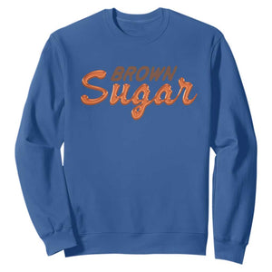 Melanin African Pride Sweatshirt Brown Sugar TS09 Royal Blue Print Your Wear