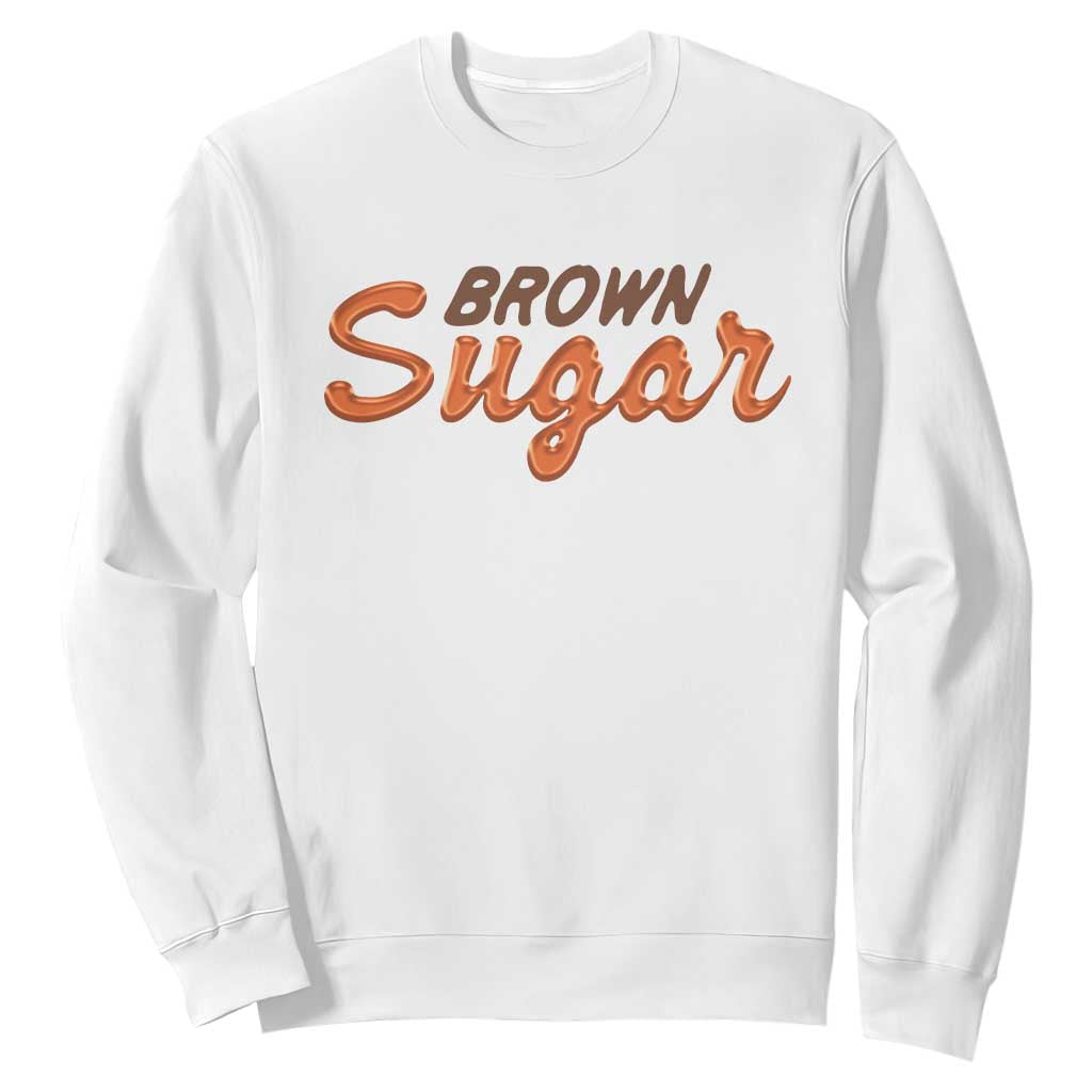 Melanin African Pride Sweatshirt Brown Sugar TS09 White Print Your Wear