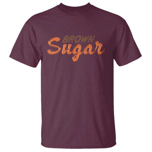 Melanin African Pride T Shirt Brown Sugar TS09 Maroon Print Your Wear