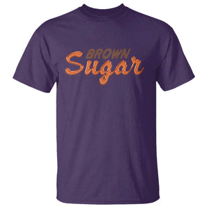 Melanin African Pride T Shirt Brown Sugar TS09 Purple Print Your Wear