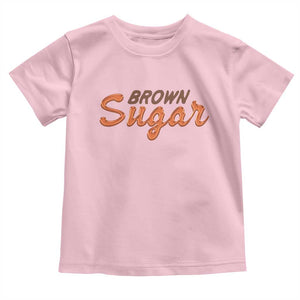 Melanin African Pride Toddler T Shirt Brown Sugar TS09 Light Pink Print Your Wear