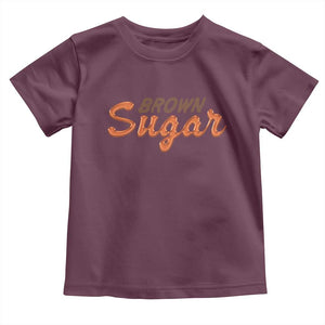 Melanin African Pride Toddler T Shirt Brown Sugar TS09 Maroon Print Your Wear