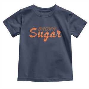 Melanin African Pride Toddler T Shirt Brown Sugar TS09 Navy Print Your Wear