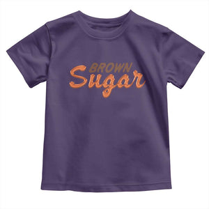 Melanin African Pride Toddler T Shirt Brown Sugar TS09 Purple Print Your Wear