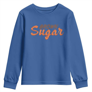 Melanin African Pride Youth Sweatshirt Brown Sugar TS09 Royal Blue Print Your Wear