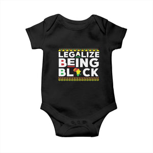 Black Pride Baby Onesie Legalize Being Black History Month TS09 Black Print Your Wear