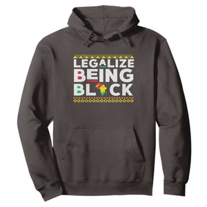 Black Pride Hoodie Legalize Being Black History Month TS09 Dark Chocolate Print Your Wear