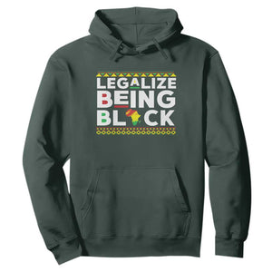 Black Pride Hoodie Legalize Being Black History Month TS09 Dark Forest Green Print Your Wear